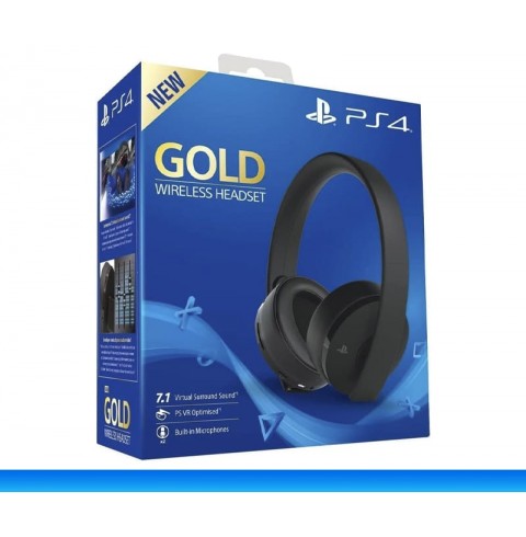 Sony PlayStation Gold Wireless Stereo Headset 2.0 Black Б/У